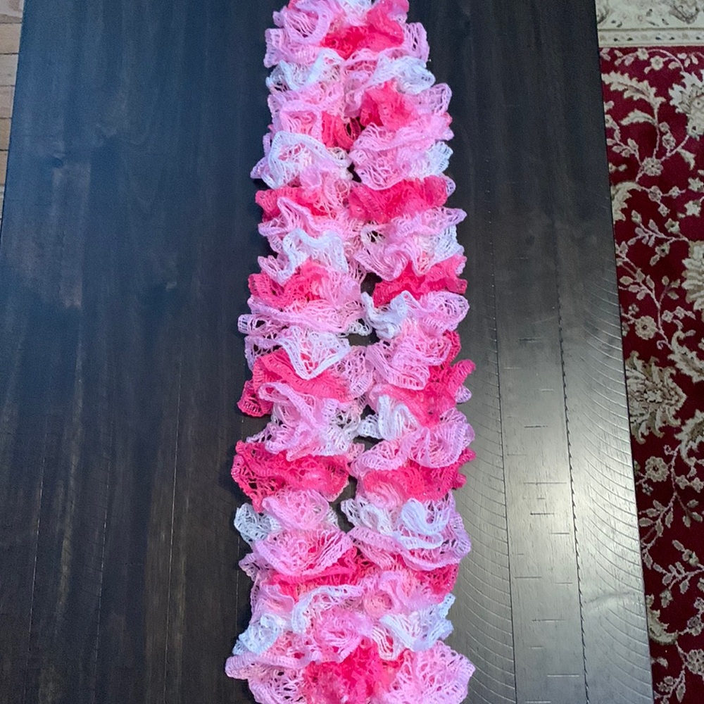 Handmade knitted scarf